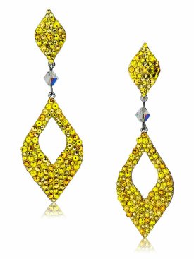 Yellow deals pageant earrings