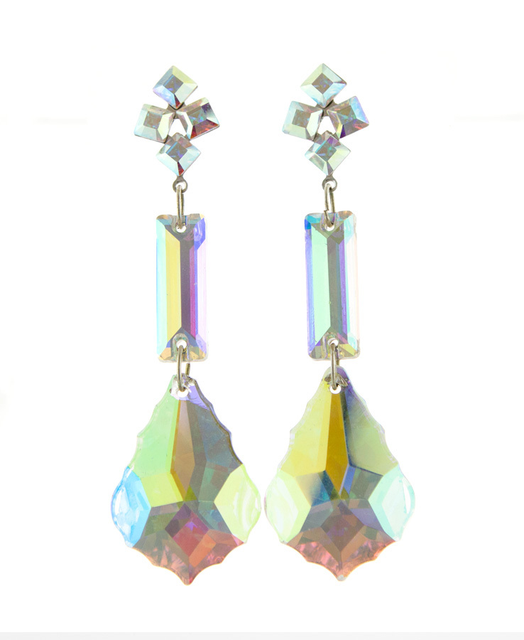 crystal light up earrings